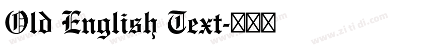 Old English Text字体转换